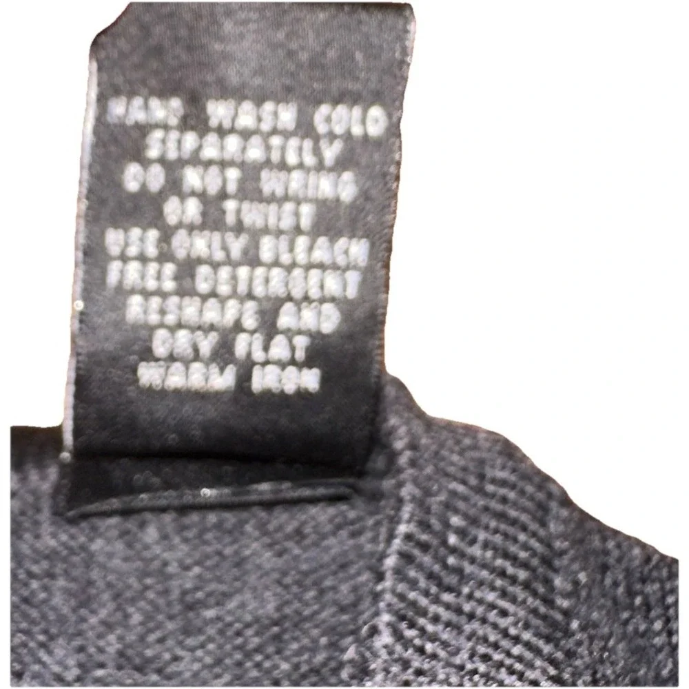 Brandini Black 100% Extra Fine Merino Wool V-Neck Sweater Vest Grandpa Men's‎ L